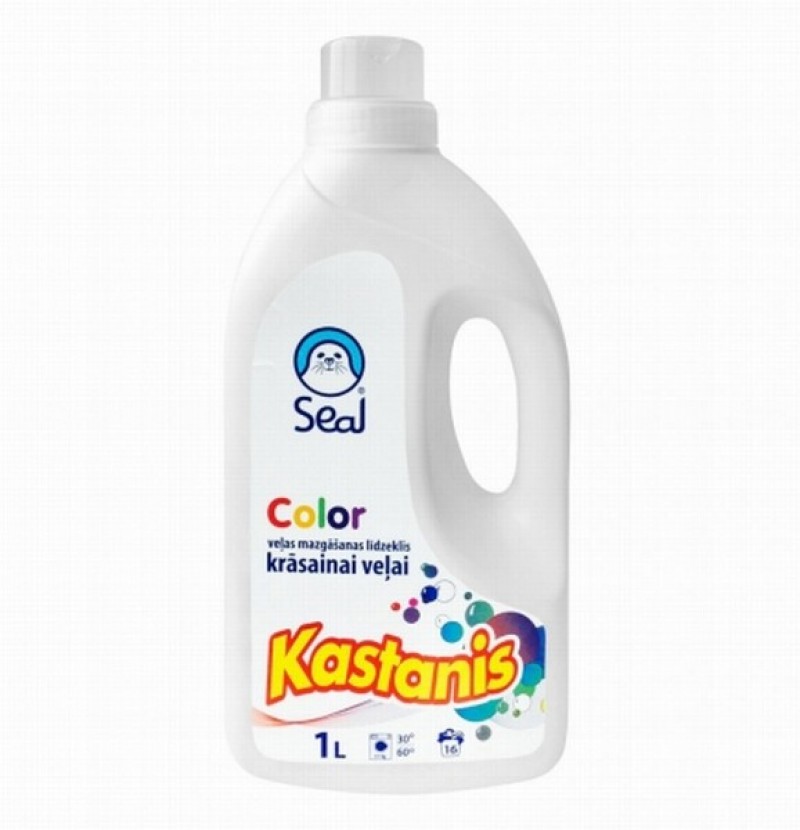 Veļas mazgāšanas līdzeklis Kastanis color 1L (31.05.2027)
