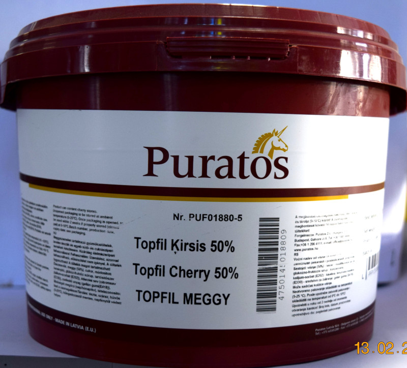 Ievārījums Puratos Ķiršu 50% 5kg (05.05.26)