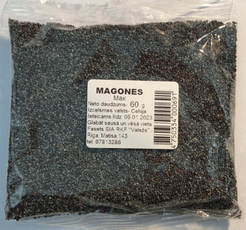 Magoņu sēklas Valežs 60g (25.10.25) Čehija