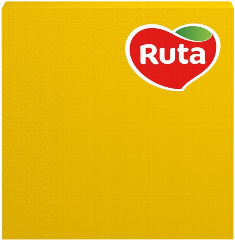 Salvetes Ruta 33x33 cm dzeltenas 3 kārtas 20gb 