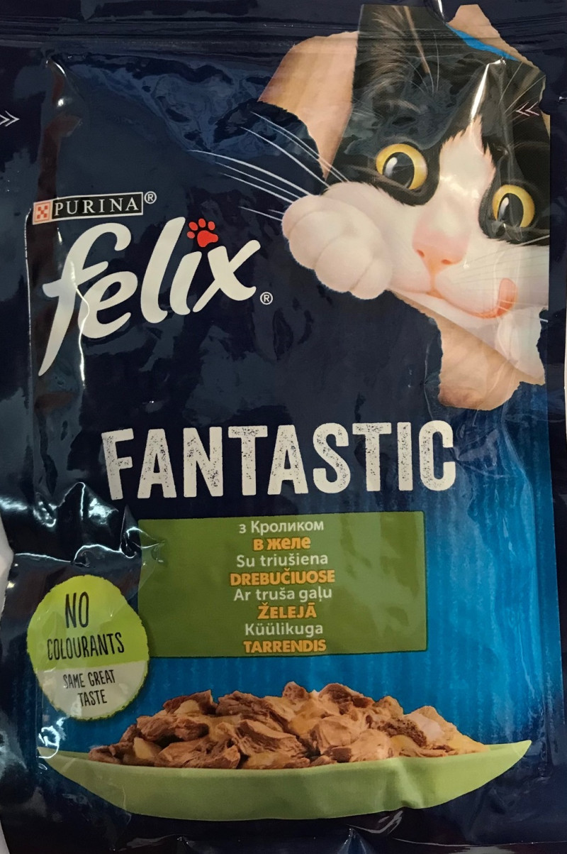 Kaķu konservi Felix Fantastic ar trušu gaļu želejā 85g 1/26 (02.27) Polija