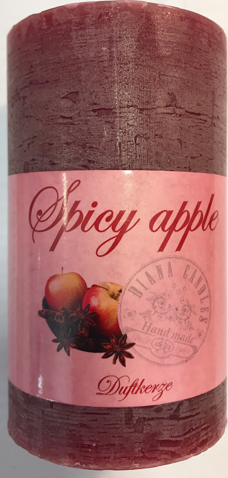 Svece Diana smaržīga 6*10cm Spicy apple 1/6 Latvija