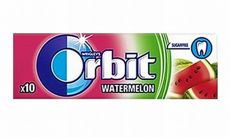 Košļājamā gumija Orbit Watermelon 14g *30gb (05.10.26) Polija