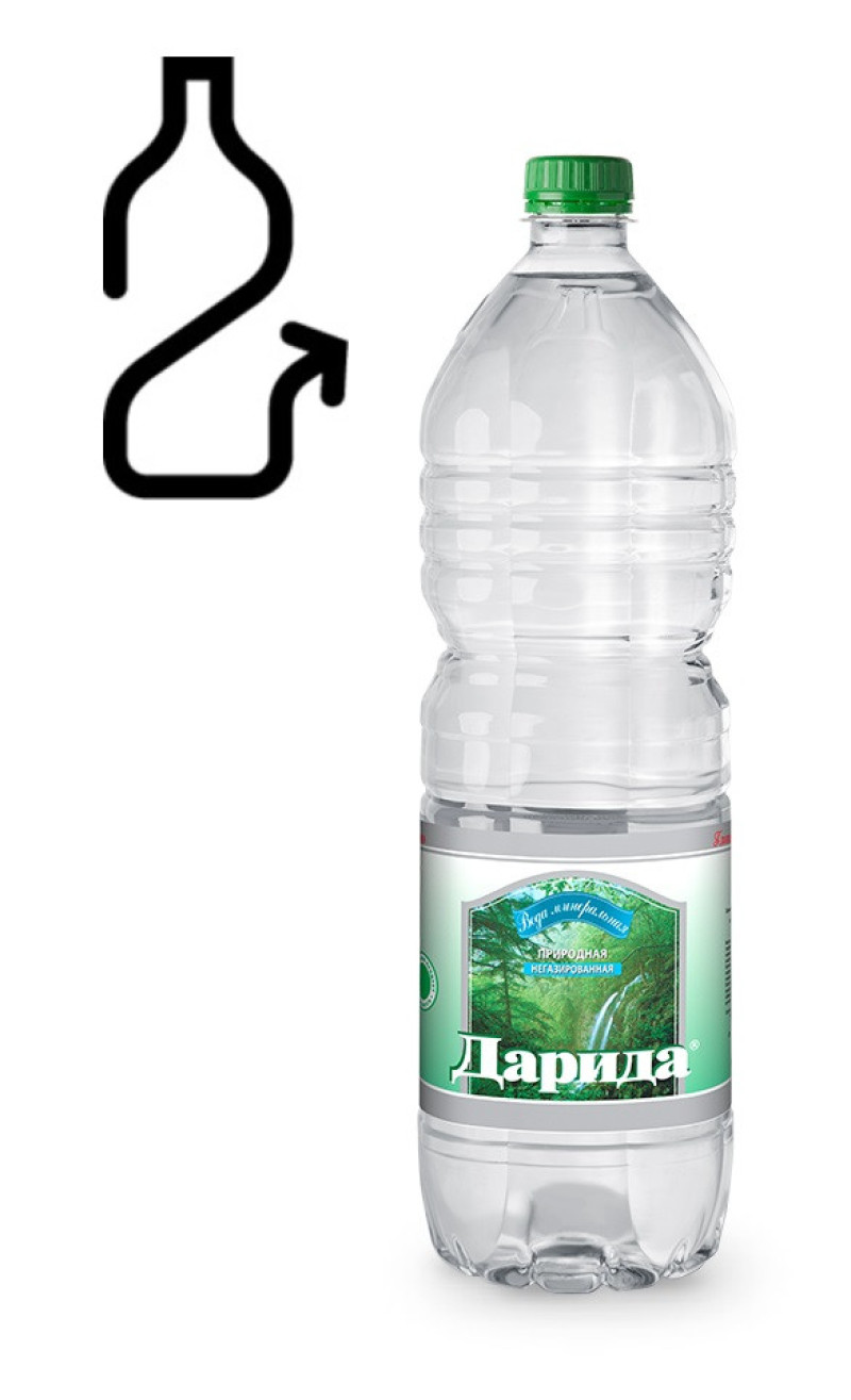 Minerālūdens Darida negāzēts 1.5L DEPOZĪTA maksa 0.10 eiro (22.08.26) Baltkrievija