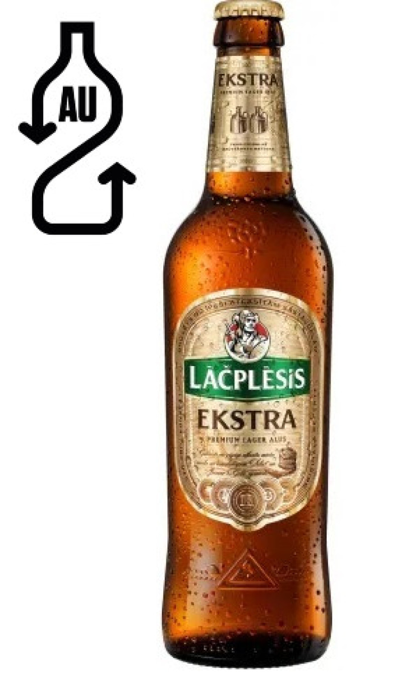 Alus Lāčplēsis Ekstra alus 5.4% 0.5L DEPOZĪTS 0.10 eiro (09.08.26) Latvija