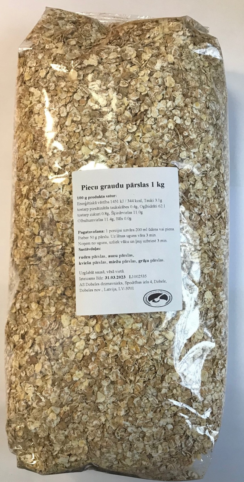 5-graudu pārslas 1kg Dobele (28.10.26)