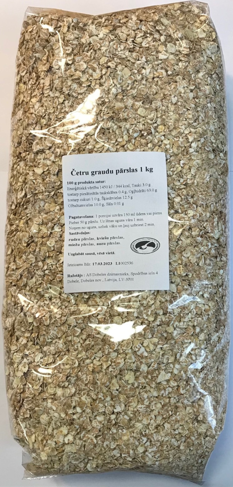 4-graudu pārslas 1kg Dobele (08.12.25) LV