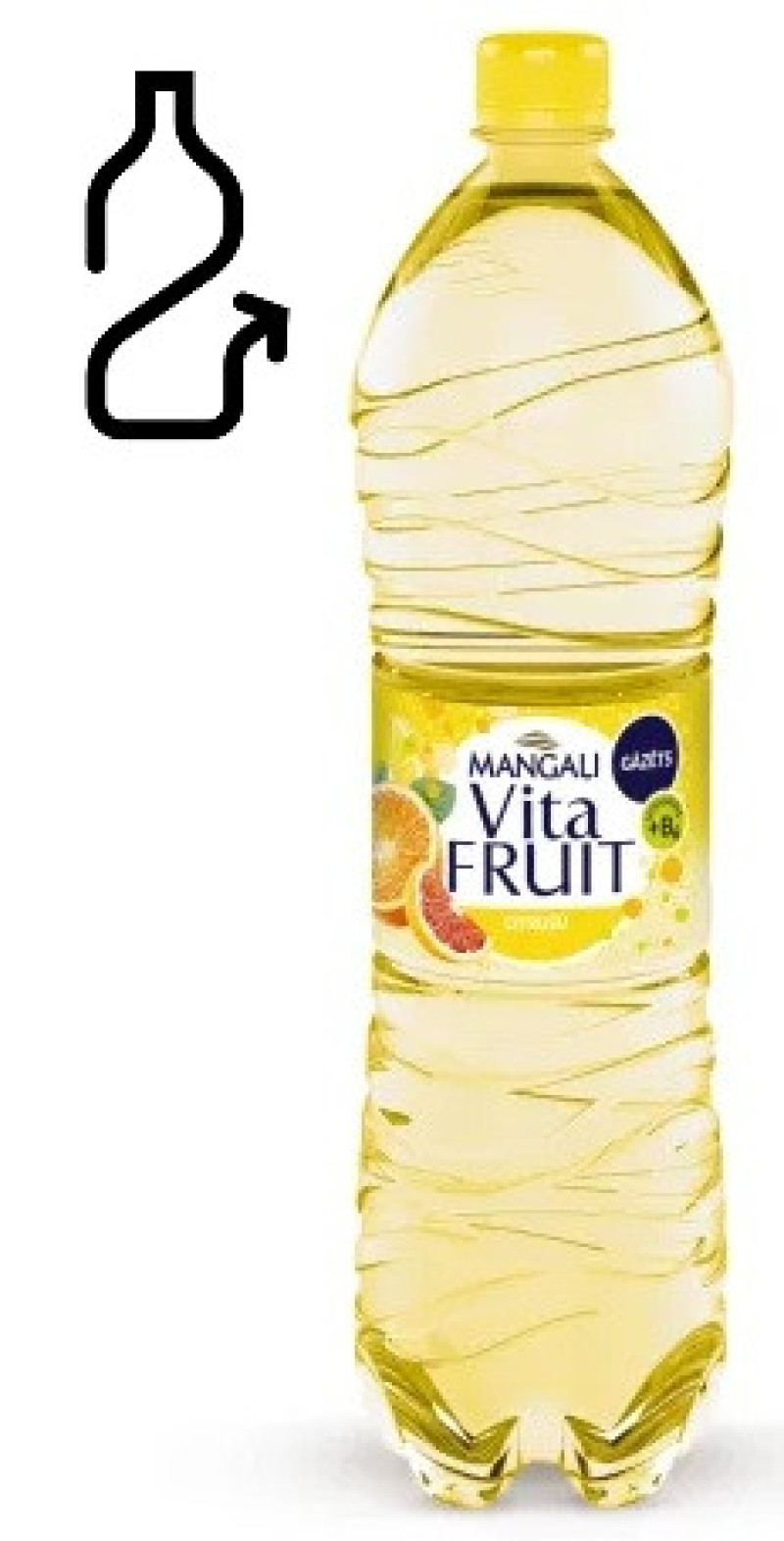 Dzēriens Mangaļi Vitafruit Citrus gāzēts 1.5l 1/6 DEPOZĪTA maksa 0.10 eiro (26.06.26) LV