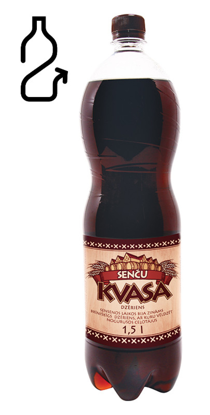 Kvass Cido Senču 1.5L 1/6 DEPOZĪTA maksa 0.10 eiro (18.12.26) LV