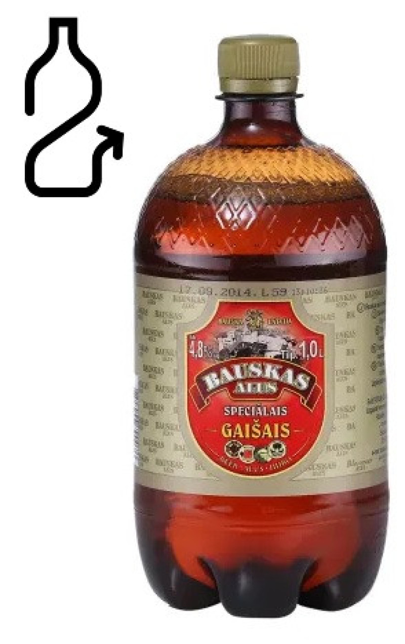 Alus Bauskas Speciālais gaišais 4.8% 1/6 (30.03.26) DEPOZĪTA maksa 0.10 eiro Latvija