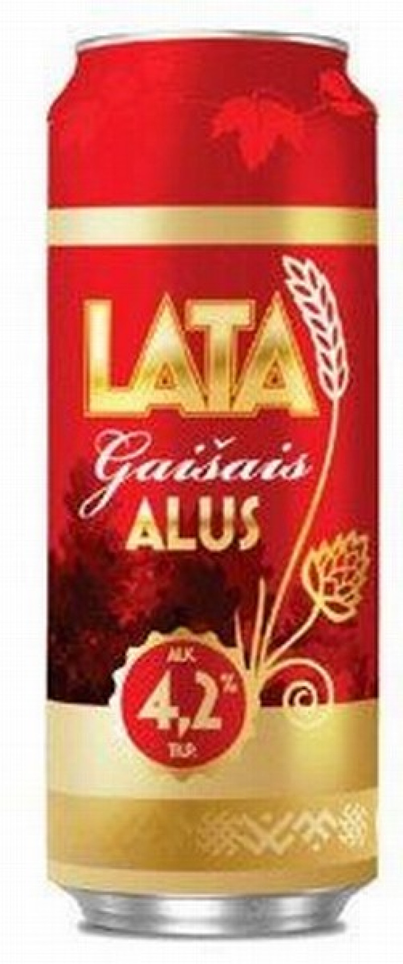 Alus LATA gaišais 0.5L 4.2% 1/24 Depozīta maksa 0.10 Eur (10.07.26) LV