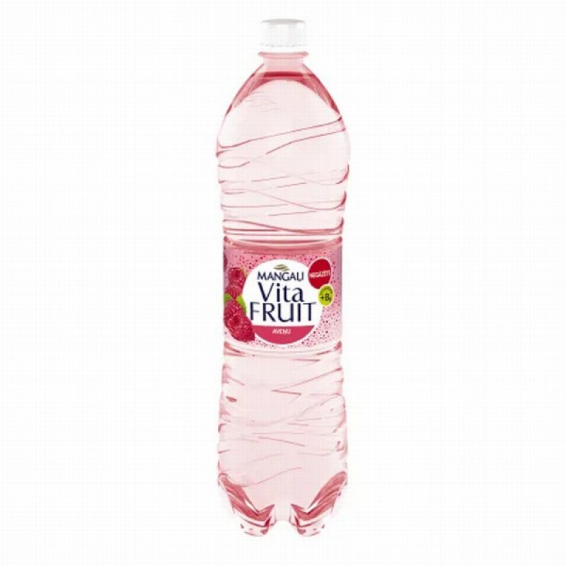 Dzēriens Mangaļi Vitafruit Aveņu viegļi  gāzēts 1.5L 1/6 (10.11.2025) DEPOZĪTA maksa 0.10 eiro LV