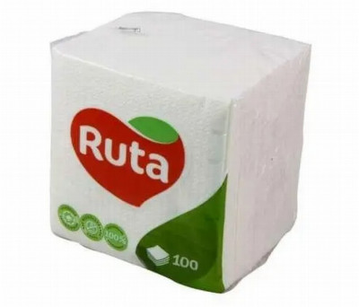 Salvetes Ruta baltas 24X24cm baltas 100gb Ukraina 1/28