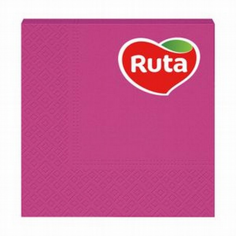 Salvetes Ruta 33x33 cm rozā 20gb