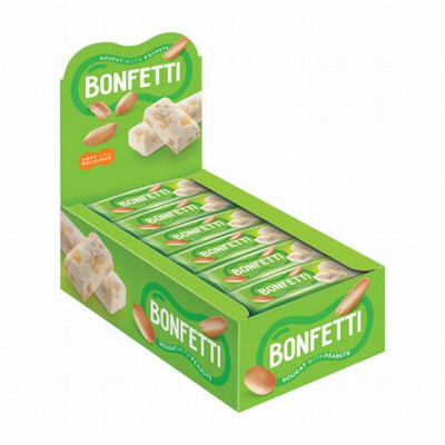 Batoniņš Bonfeti nuga ar zemesriekstiem 25g KDV () Krievija