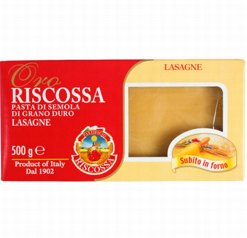 Makaroni Riscossa Lazanjas plāksnes 500g (21.01.28)  Itālija