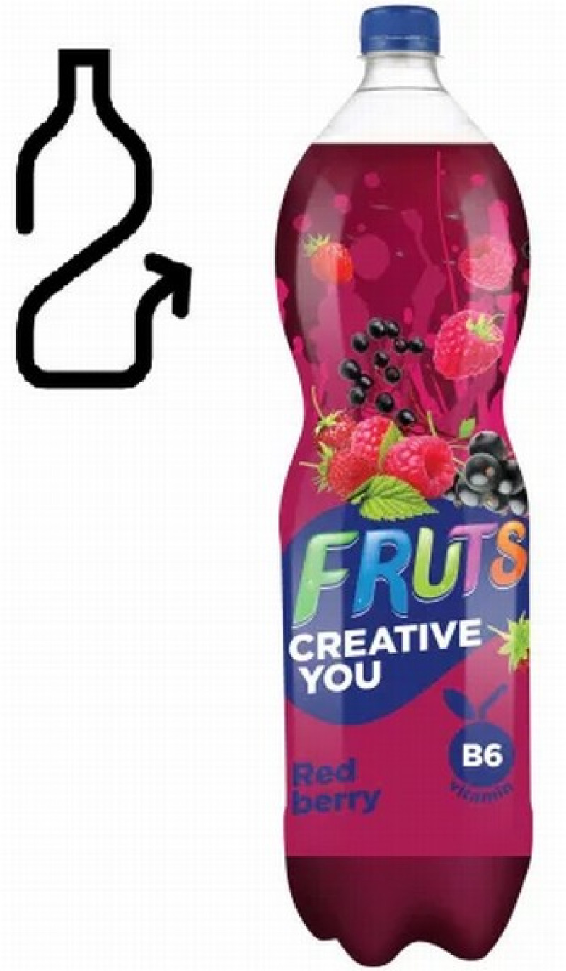 Dzēriens Fruts Active Sarkano ogu dzēriens 1.5L 1/6 DEPOZĪTA maksa 0.10 eiro (18.12.2025)LV