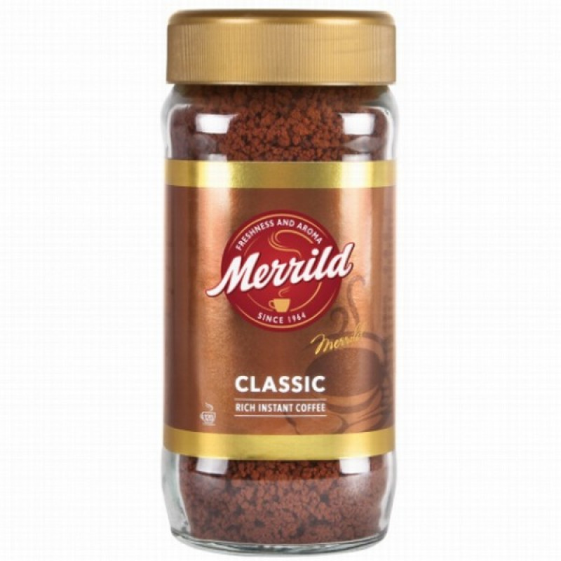 Kafija šķīstošā Merrild Classic 200g (01.2027)