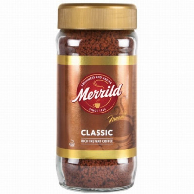 Kafija šķīstošā Merrild Classic 200g (02.06)