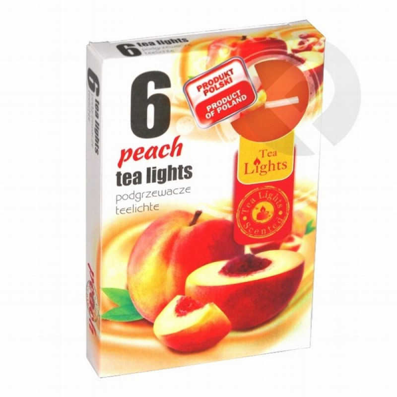 Svece Persika aromātiska tējas 6gb Polija