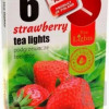 Svece Strawberry aromātiska tējas 6gb