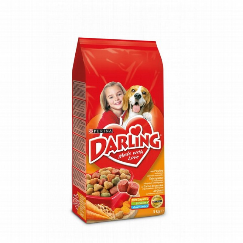 Suņu sausā barība Darling 3kg Vista (30.09.26)