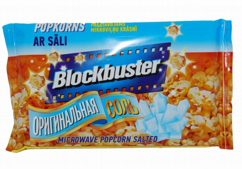 Popkorns blockbuster sāļais 99g (11.07.2027) Bulgārija