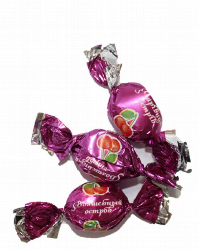 Karameles Volšebnij ostrov ar ķiršu garšu 1kg  (05.03.2026) Ukraina