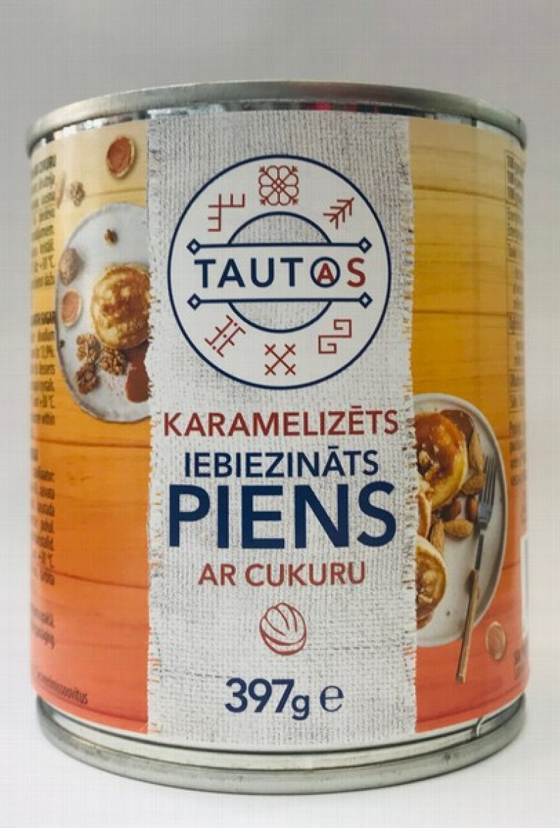 Iebiezināts piens karamelizēts ar cukuru 397g TAUTAS (10.26) LT