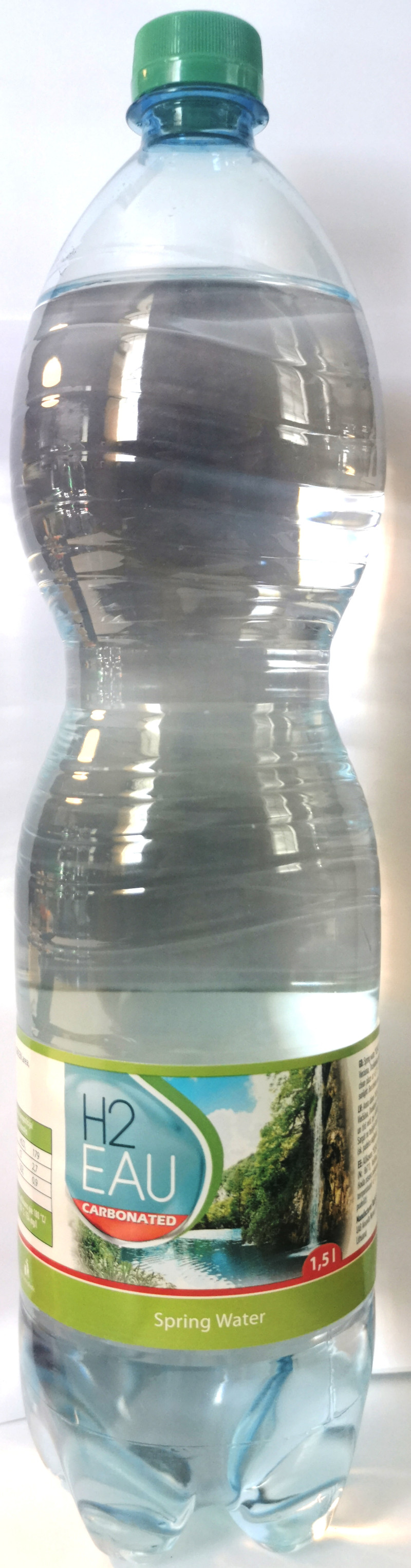 Dzeramais ūdens H2EAU gāzēts 1.5L (504gb)(15.07.27) DEPOZĪTA maksa 0.10 eiro Lietuva