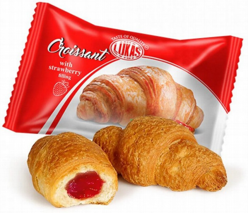 Kruasāns Lukas ar zemeņu pildījumu 45g (19.03.27) Ukraina