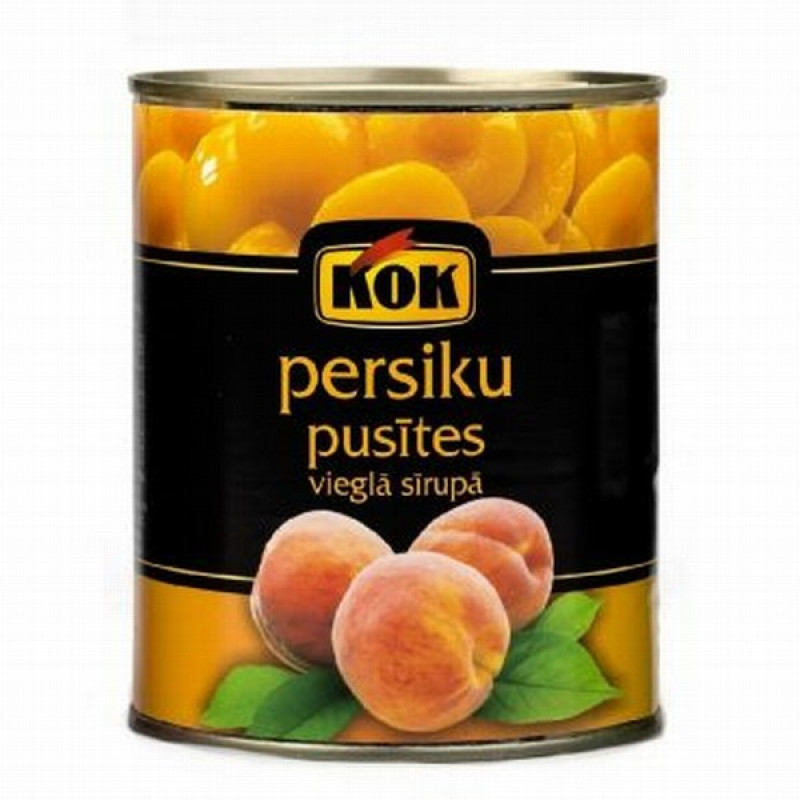 Persiku pusītes vieglā sīrupā 820g 1/12 (31.07.2026) Bulgārija