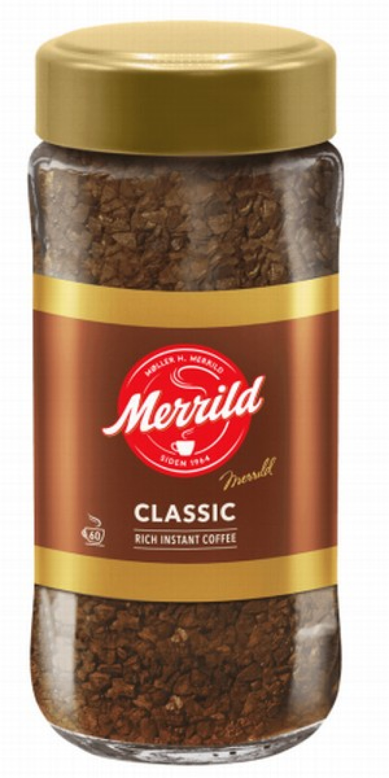 Kafija šķīstošā Merrild Classic 100g 1/12 (03.2027) Spānija