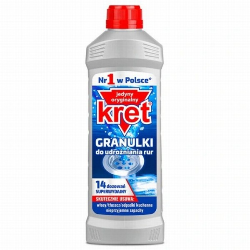 Kanalizācijas tīrīšanas granulas Kret 560g (09.26)Polija