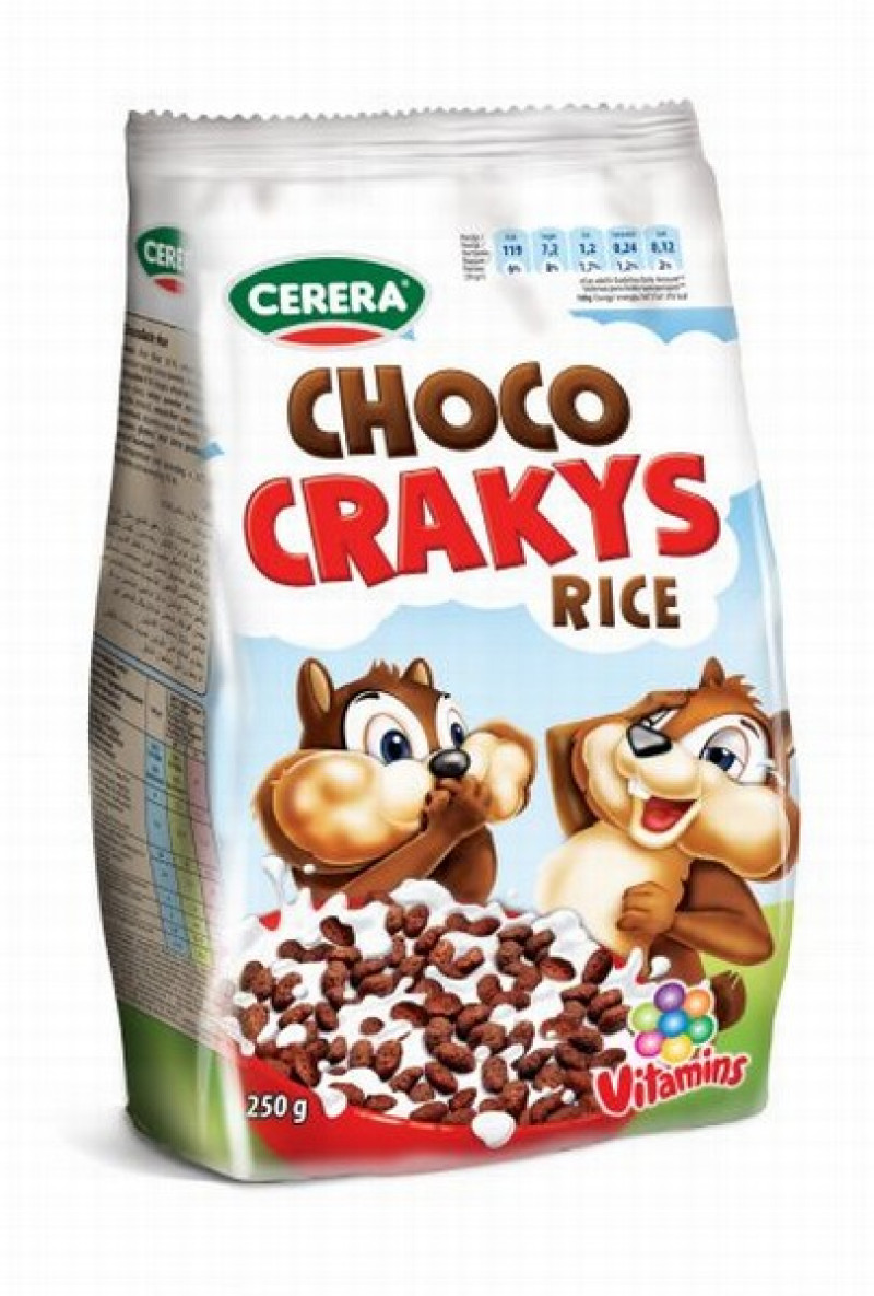 Sausās brokastis Cerera Choco crakys 250g 1/12 (19.04.26) Lietuva