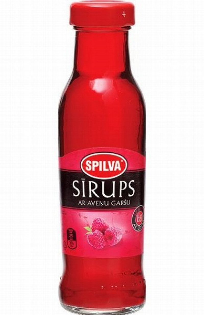 Sīrups Spilva aveņu 0.3L (09.04.27) DEPOZĪTA maksa 0.10 eiro LV