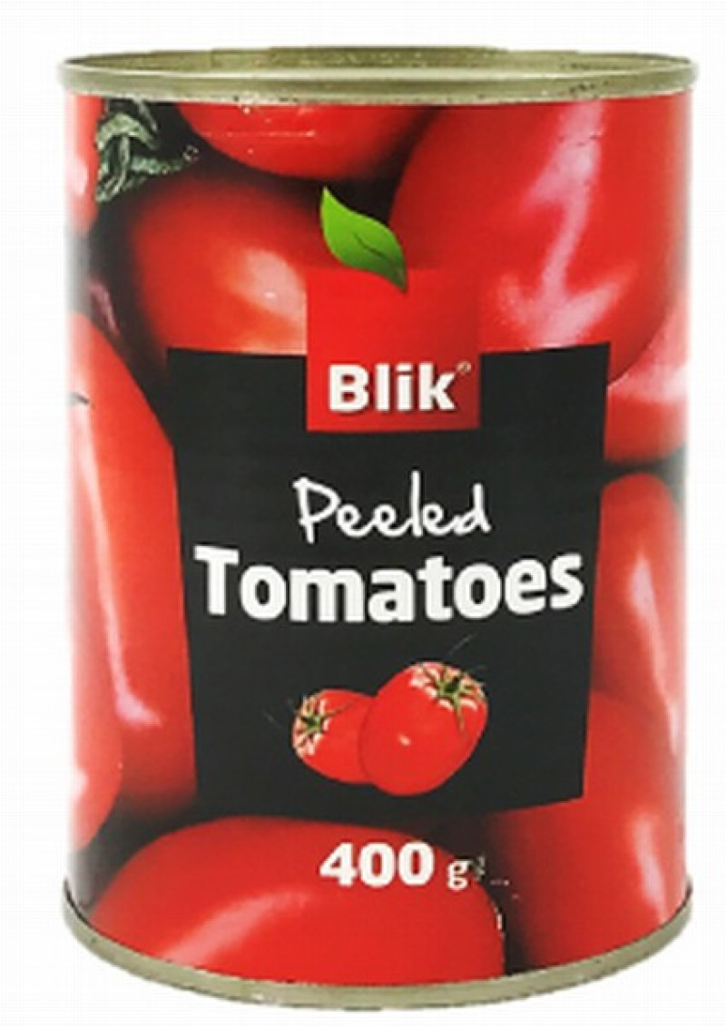 Tomāti savā sulā mizoti 400g Blik 1/24 (31.12.2026) Itālija