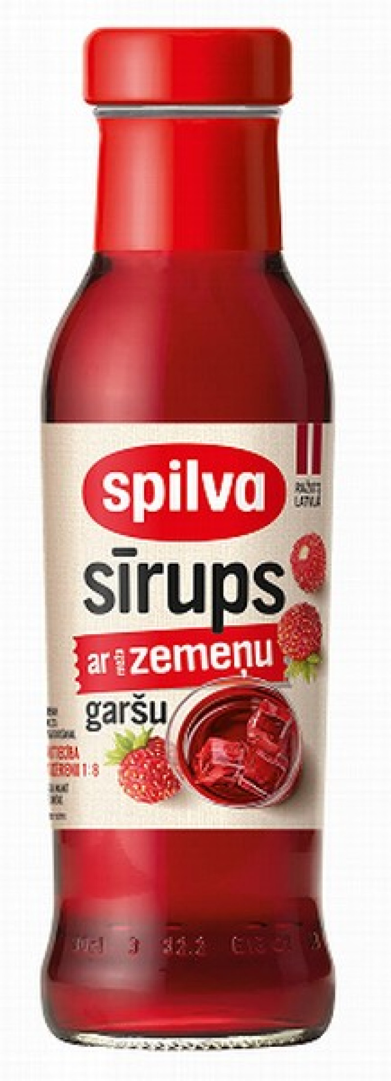 Sīrups Spilva ar meža zemeņu garšu 0.3l 1/6 (12.06.2026) DEPOZĪTA maksa 0.10 eiro Latvija