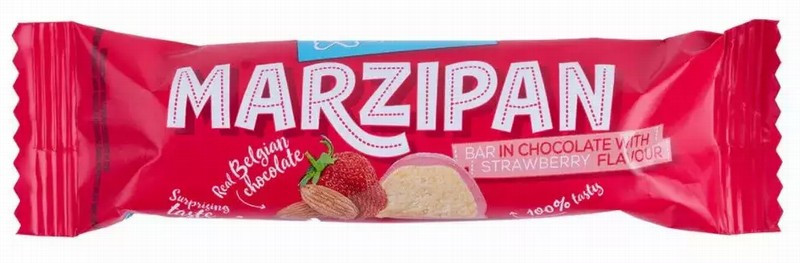 Šokolādes batoniņš Marcipāns Skrīveru zemeņu 40g (12.08.26) LV1/18