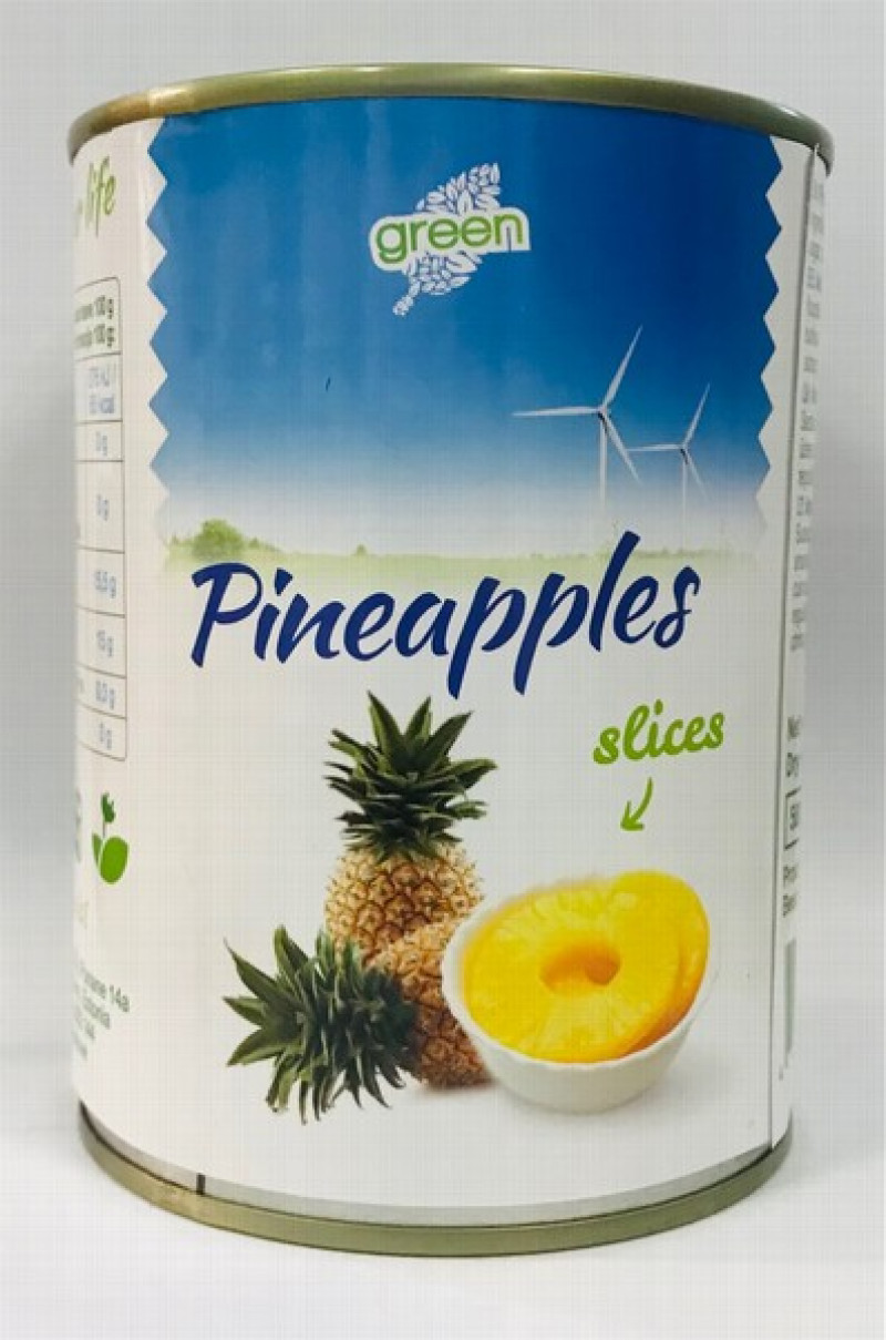 Ananāsu šķēlītes 565g Green 1/24 (20.12.2027) Taizeme
