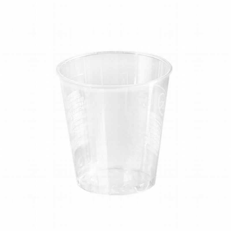Glāzes caurspīdīgas daudzreizlietojamas  Spino 40ml 