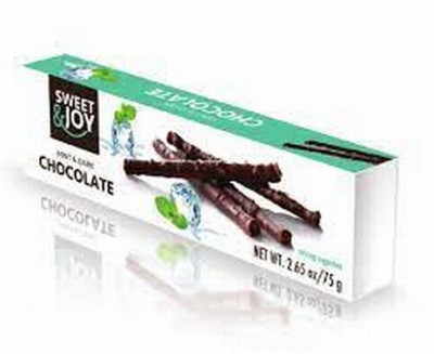 Šokolādes salmiņi ar piparmētru garšu 75g (01.12.2026) PL