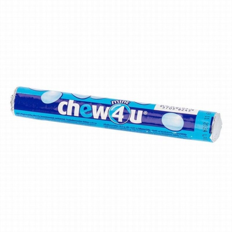 Dražejas Chew4u mint Rolls 38g (02.12.2026)