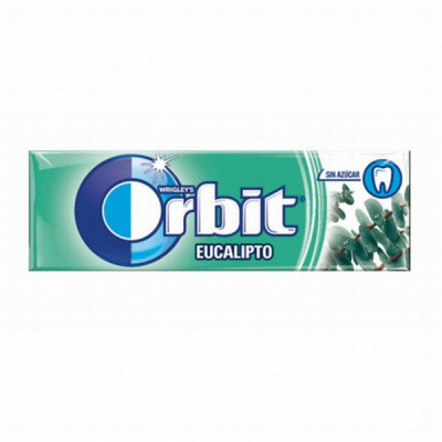 Košļājamā gumija Orbit Eucalyptus 14g 30gb (01.06.26)