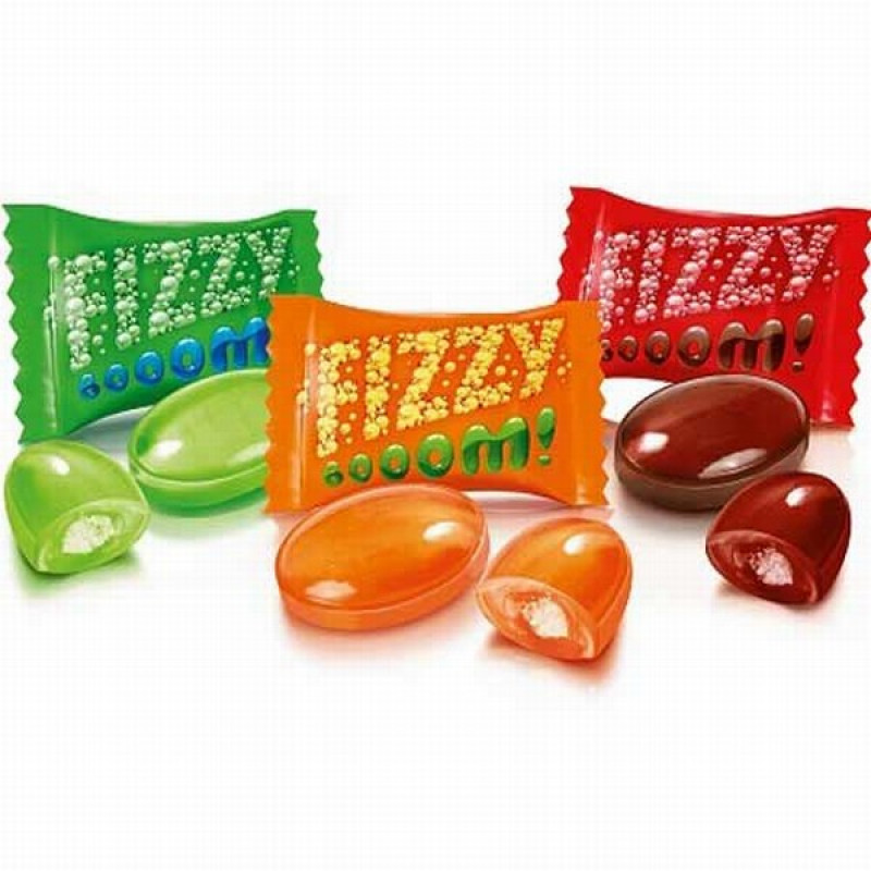 Karameles Roshen Fizzy Boom 1kg (22.06.27) Ukraina