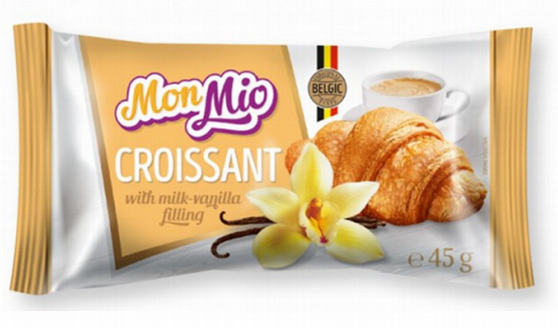 Kruasāns Mon Mio ar vaniļas pildījumu 45g (10.07.26) Ukraina LABA CENA
