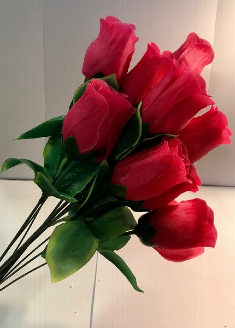 Mākslīgie ziedi Rožu pušķis (aveņu,rozā,dzeltens,violets ar baltu)