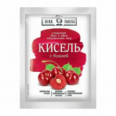 Ķīselis NINA FARINA ar ķiršiem 110g (23.04.27) Krievija 