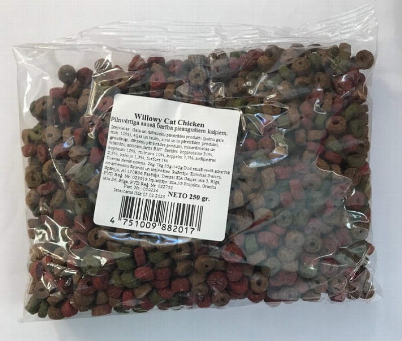 Kaķu sausā barība Willowy vista 250g 1/80 (14.10.26)Spānija