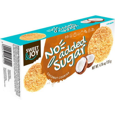 Cepumi Sweet&Joy Kokosa bez cukura 135g (28.04.2026)